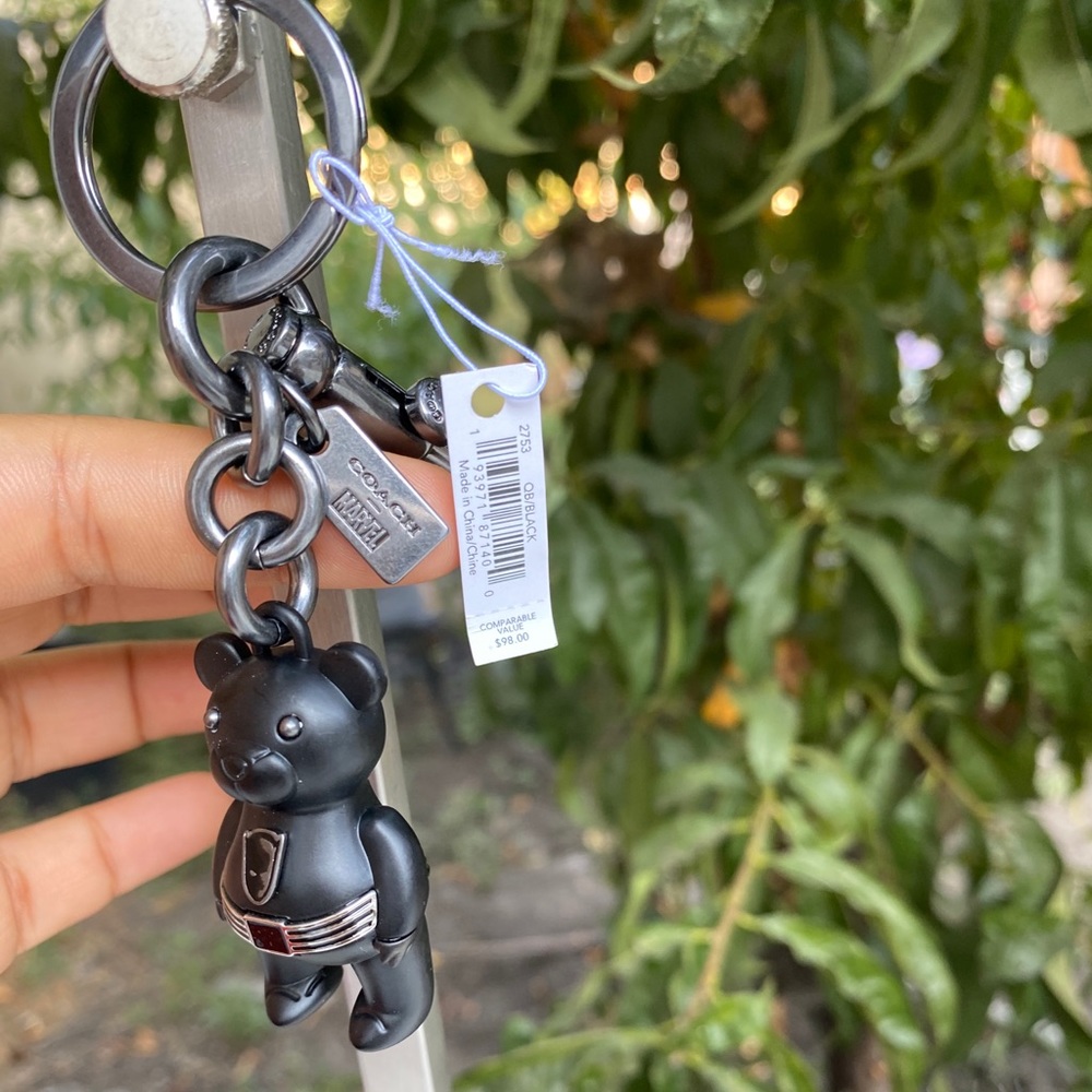 NWT Coach Marvel Black Panther Bear Charm